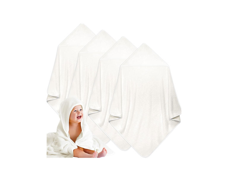 4 Pack Baby Hooded Towels