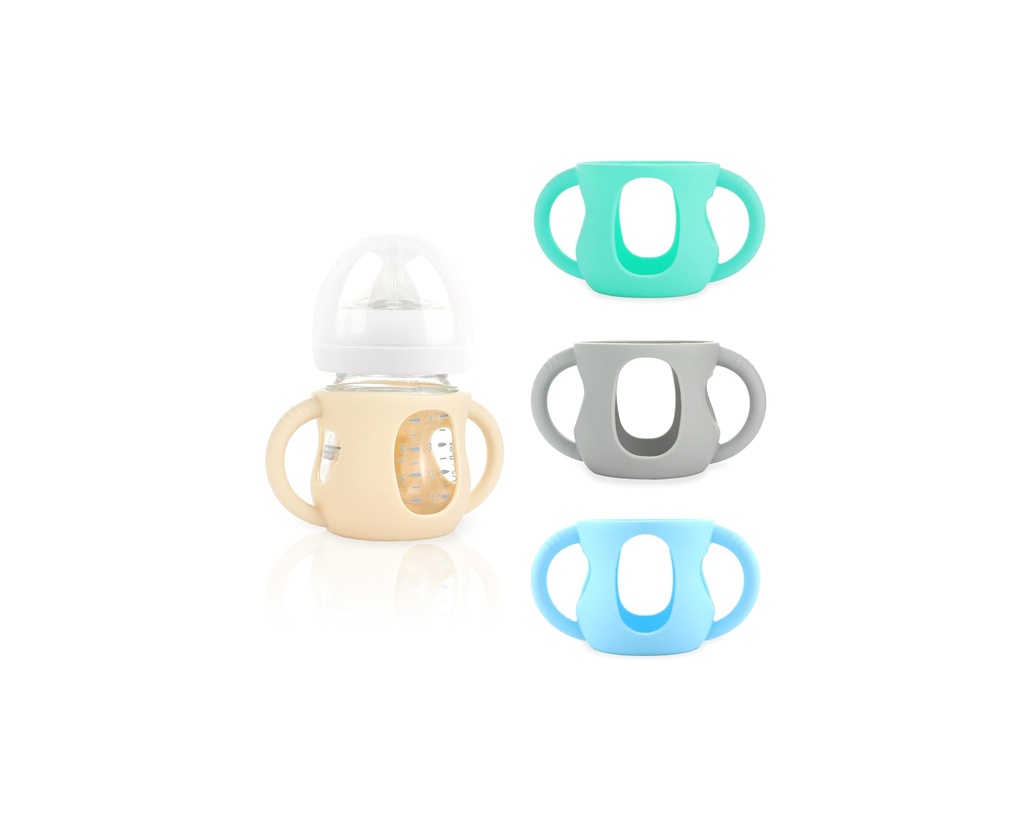4-Pack Silicone Sleeves for Philips Avent Glass Bottles