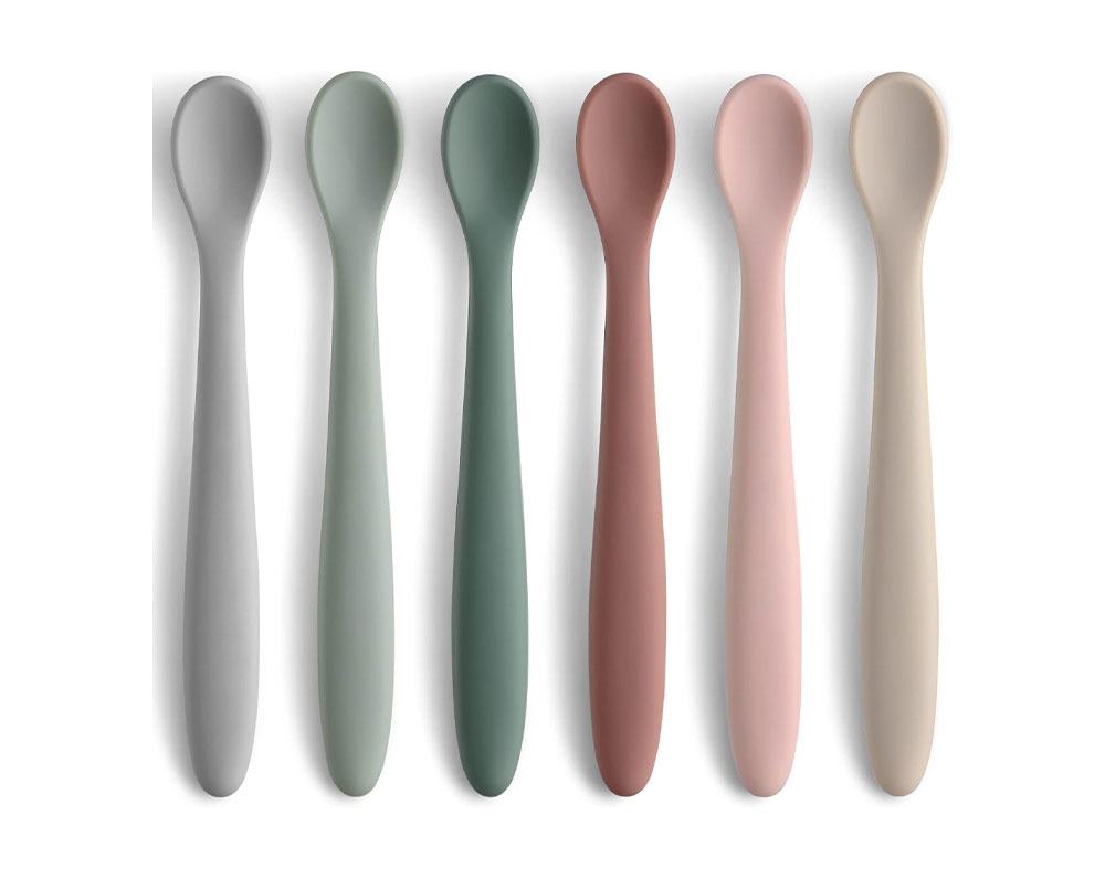 6-Piece Silicone Feeding Spoons