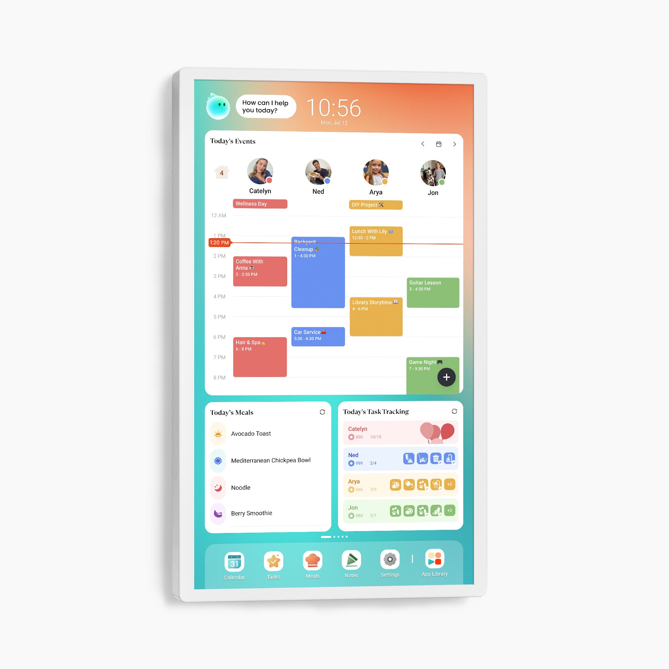 Cozyla 32" Touchscreen Family Calendar