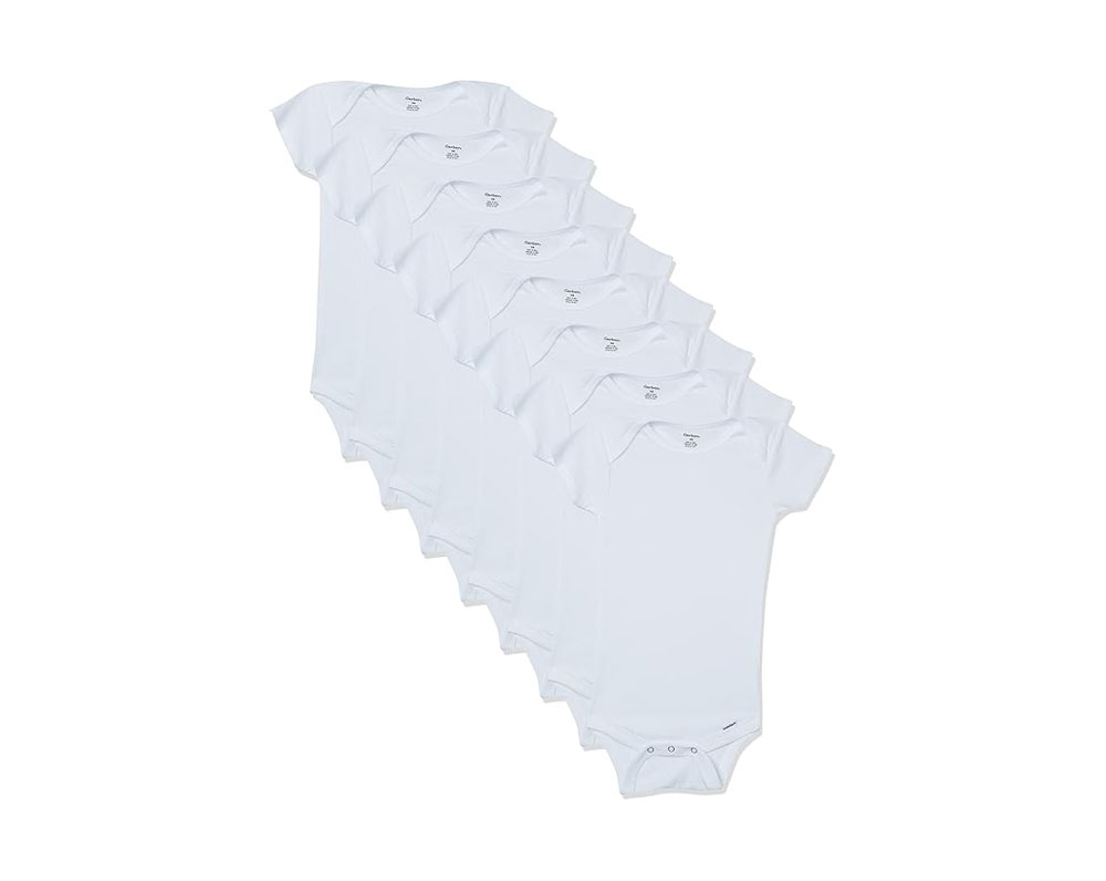 Gerber Baby 8-Pack Short Sleeve Onesie Bodysuits