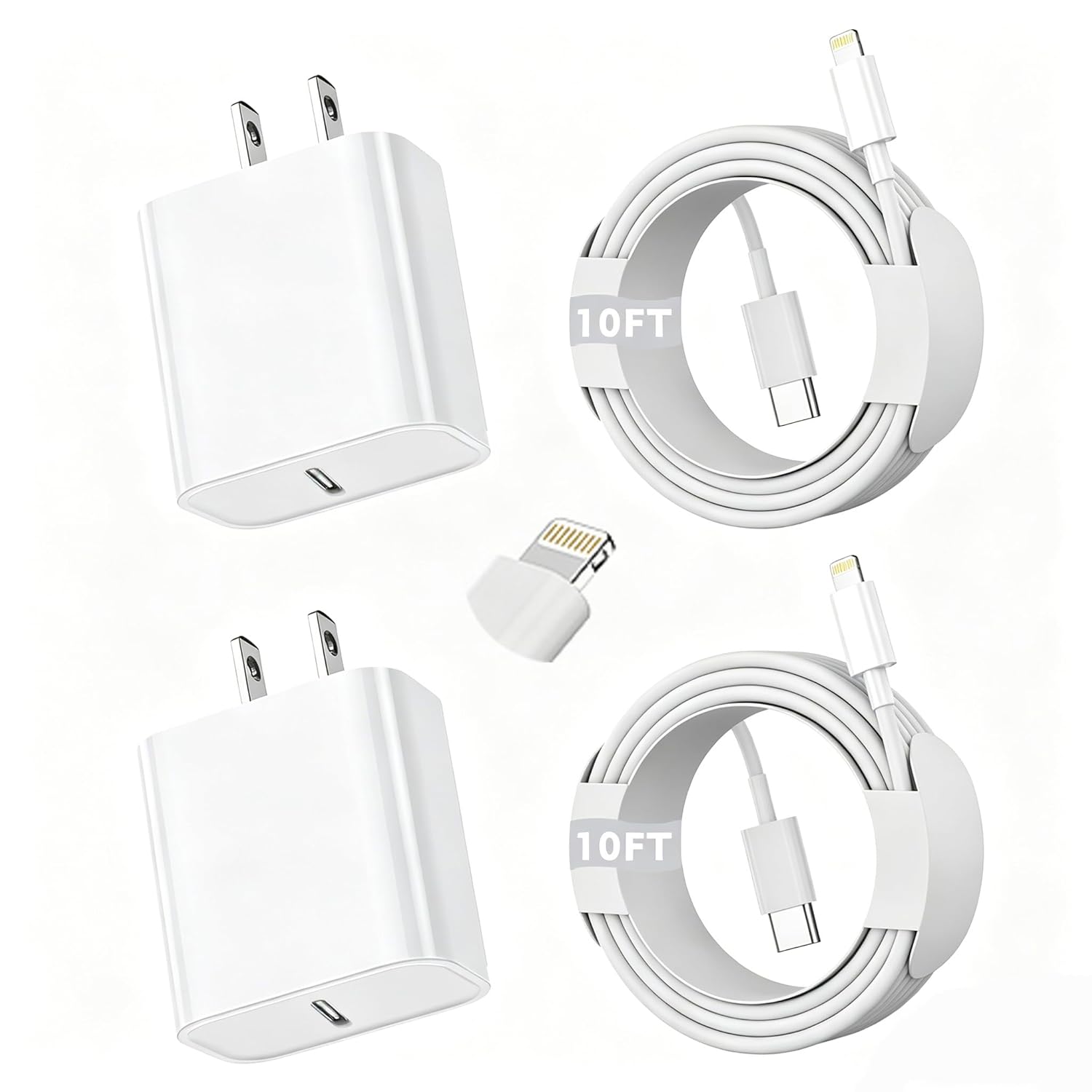iPhone Fast Charger (2-Pack, 10ft)