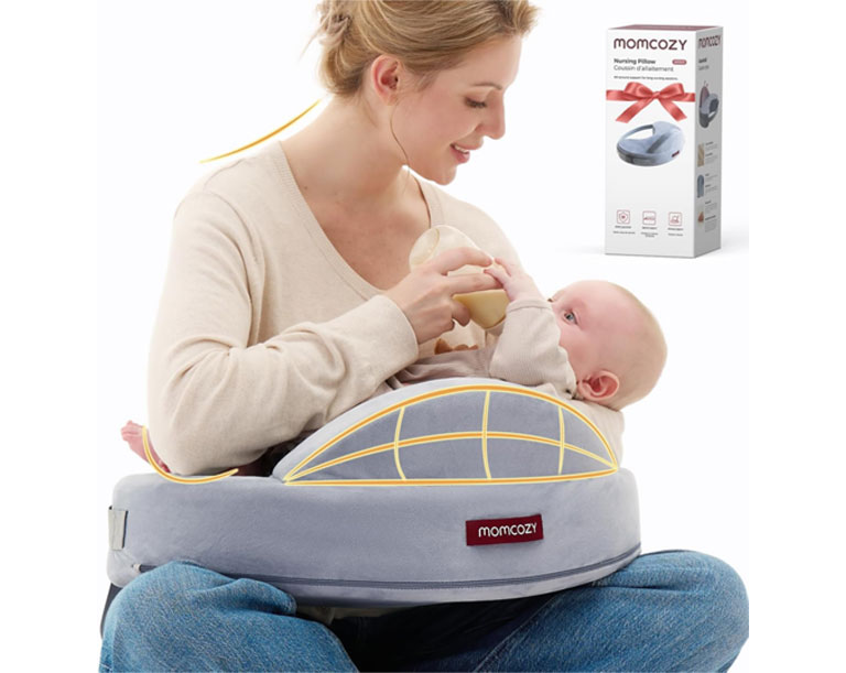 Momcozy Innovative Safety Guard Nursing Pillow