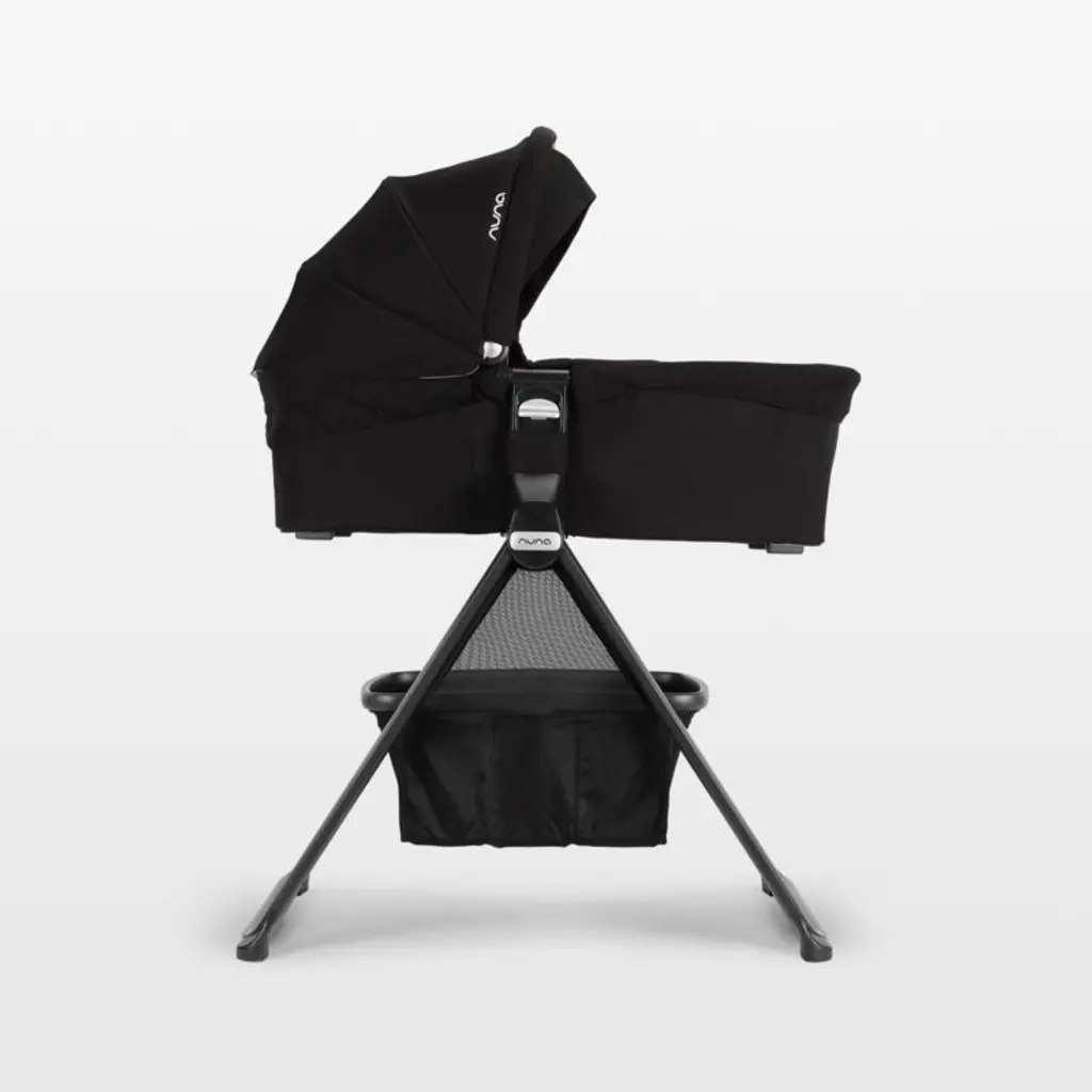Nuna MIXX Series Caviar Portable Bassinet + Stand