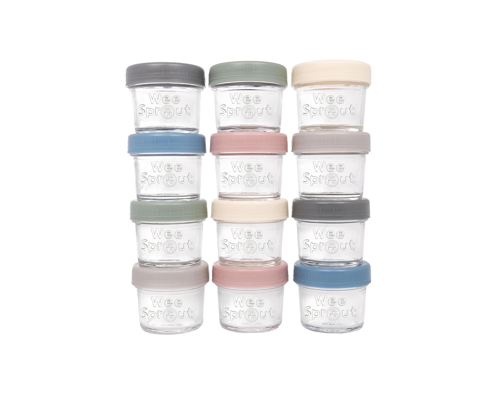 WeeSprout Glass Baby Food Storage Jars